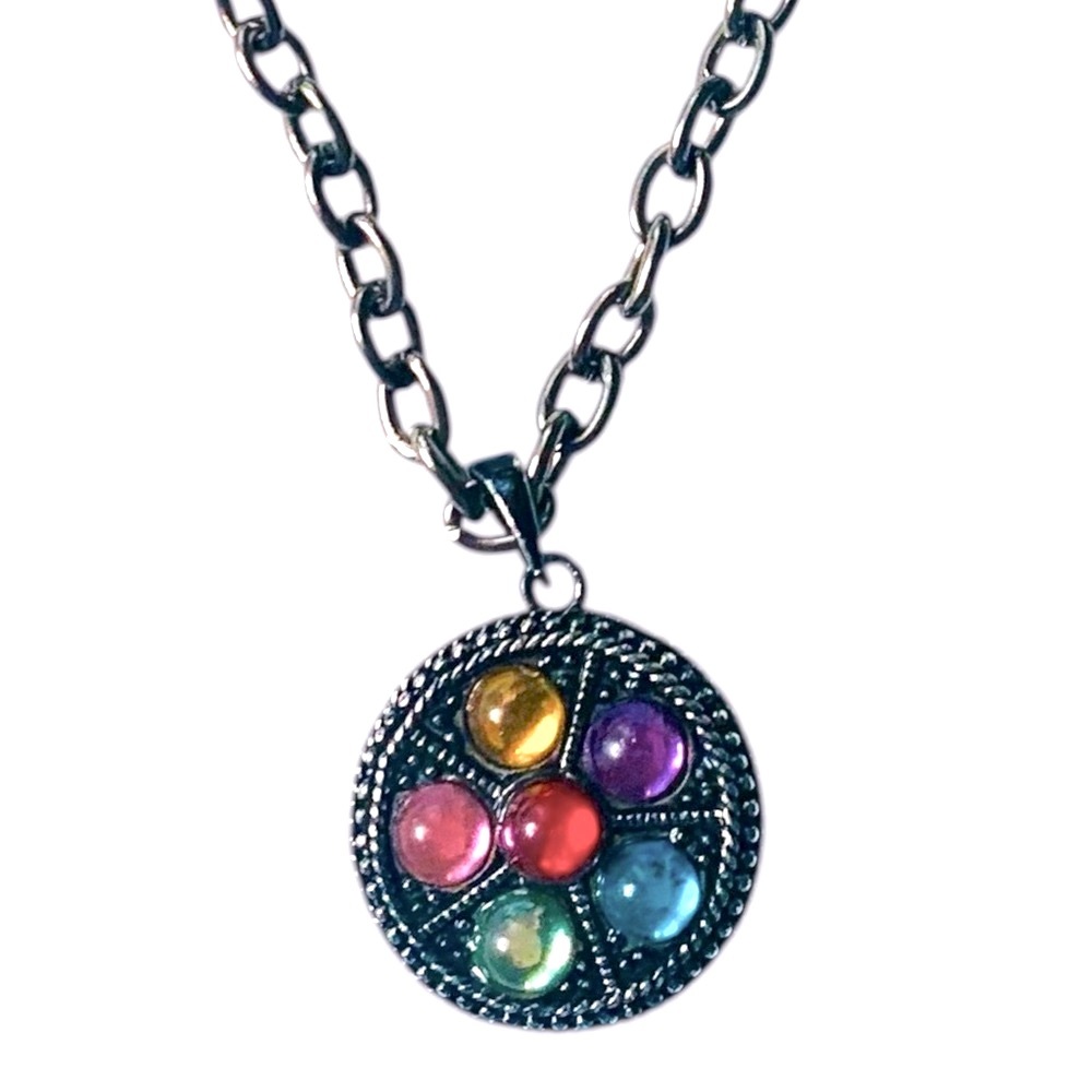 Source Unknown Colorful Gemstone Necklace - Picture 1 of 4